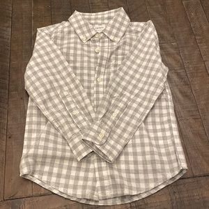 Carters boys plaid button down